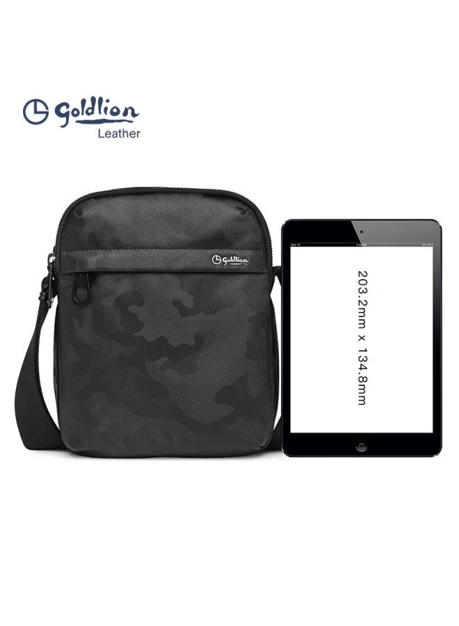 Goldlion Men's Vertical Single Shoulder Bag Large Capacity Lightweight Crossbody Bag Birthday Gift - Image 2