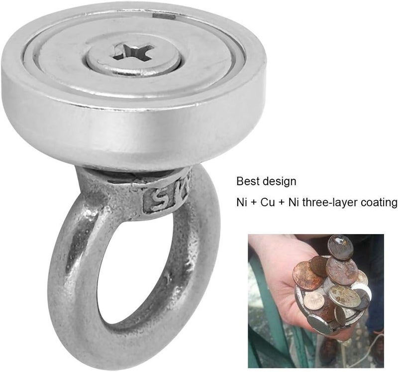 كلاراكو خطاف مغناطيسي، مغناطيس رفع، حلقات صيد مغناطيسية، استعادة الأشياء المفقودة القابلة للامتصاص، منازل، مكاتب - Image 3