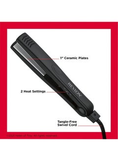 Revlon Revlon Smooth and Straight Ceramic Flat Iron | Fast Results, Smooth Styles (1 in)  - Image 4