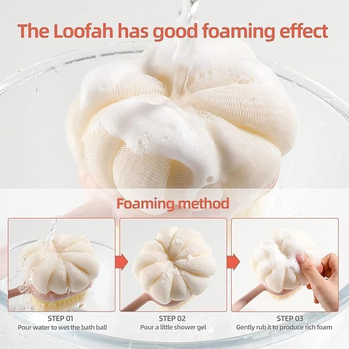 YONIMI Body Back Scrubber Body Cleaner Exfoliating Scrubbers, Bath Massage Cleaning Brush With Long Handle, Double Sided Bath Brush - Image 4