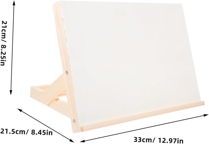 DOITOOL Adjustable Wooden Tabletop Easel for Artists Students Oil Painting Sketching Watercolor - Image 2
