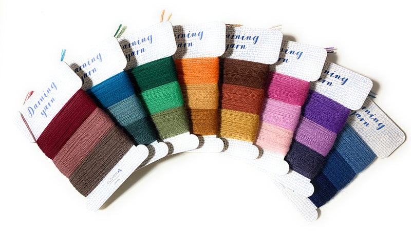 Darning yarn Set Colorï¼¢ 24 Color Rouge Lake Emerald Mandarin Earth Rose Purple Denim