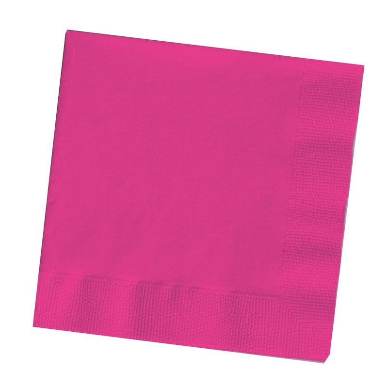 Creative Converting DINNER NAPKINS 3PLY 14FLD 25 Count Hot Magenta