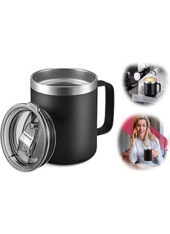 Stainless Steel Insulated Coffee Mug With Handle Double Wall Vacuum Travel Mug Tumbler Cup With Sliding Lid For Hot And Cold Drinks Tea (Black) - pzsku/ZAB572972856A4B5B0CB3Z/45/_/1695798862/04b00768-b88d-4721-a74b-e6313f48566e