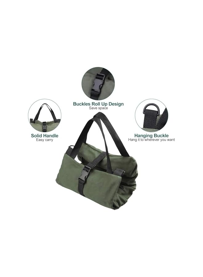 promass Tool Bag Roll Up, Multi-Purpose Roll Up Tool Bag, With 5 Tool Pouches, Wrench Roll Tool Roll Organizers For Mechanic, Car First Aid Kit Wrap Roll Storage Case, Camping Gear - Image 4