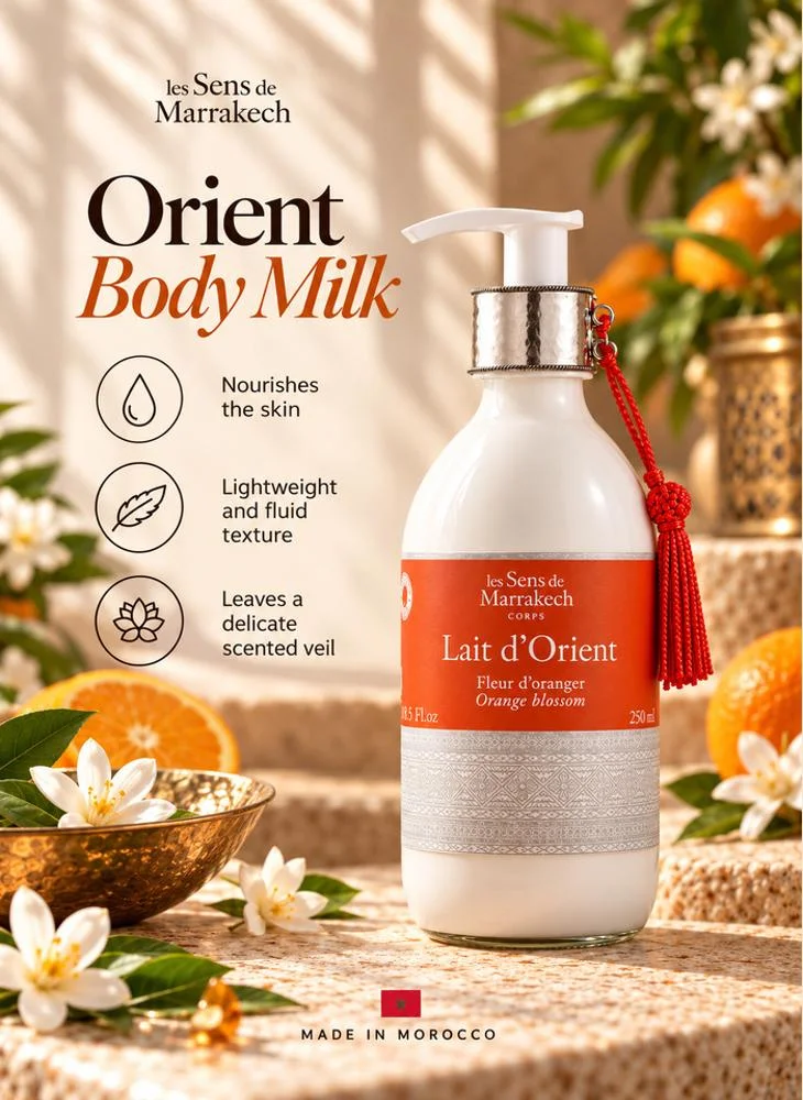Les Sens De Marrakech Orient Body Milk Orange Blossom 250 ml