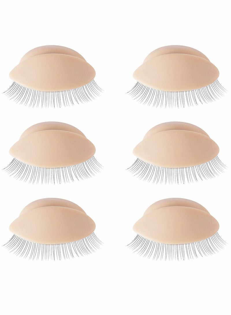 KASTWAVE 3 Pairs Removable Silicone Eyelash Extensions Practice Base - Image 1