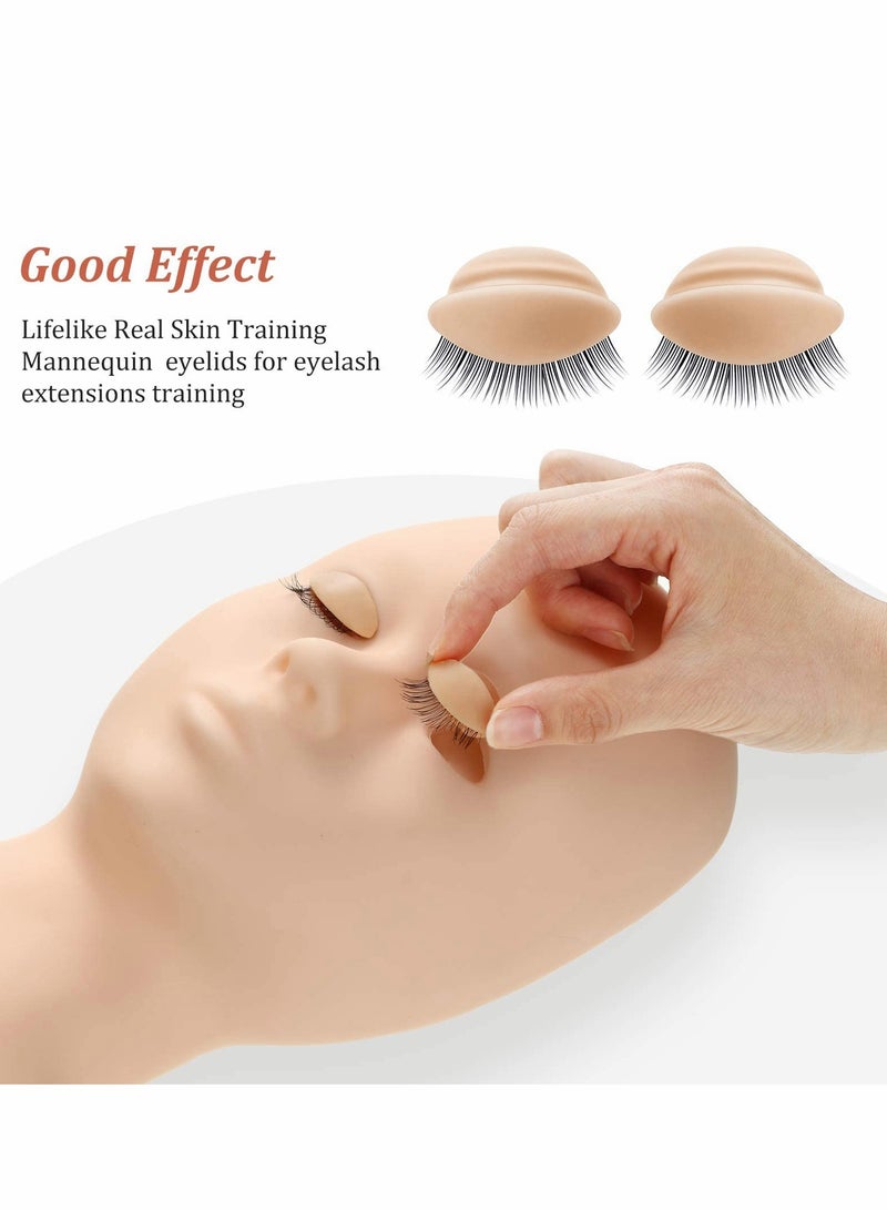 KASTWAVE 3 Pairs Removable Silicone Eyelash Extensions Practice Base - Image 4