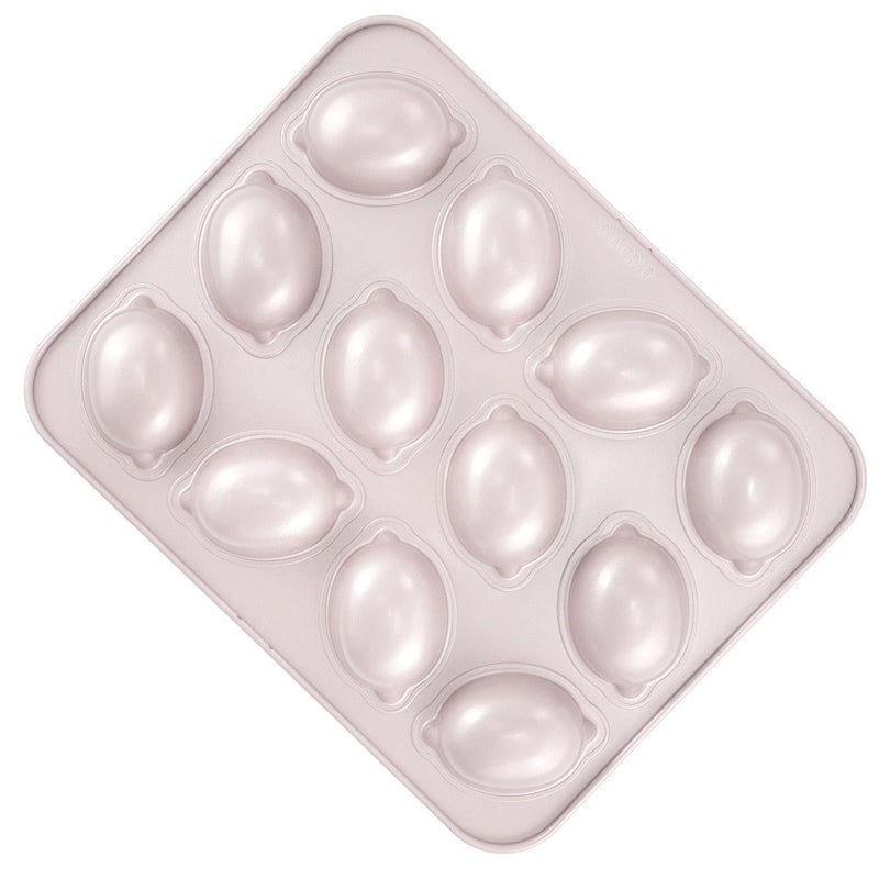 CHEFMADE Muffin Cake pan 12Cavity NonStick LemonShaped Bakeware for Oven Baking Champagne Gold