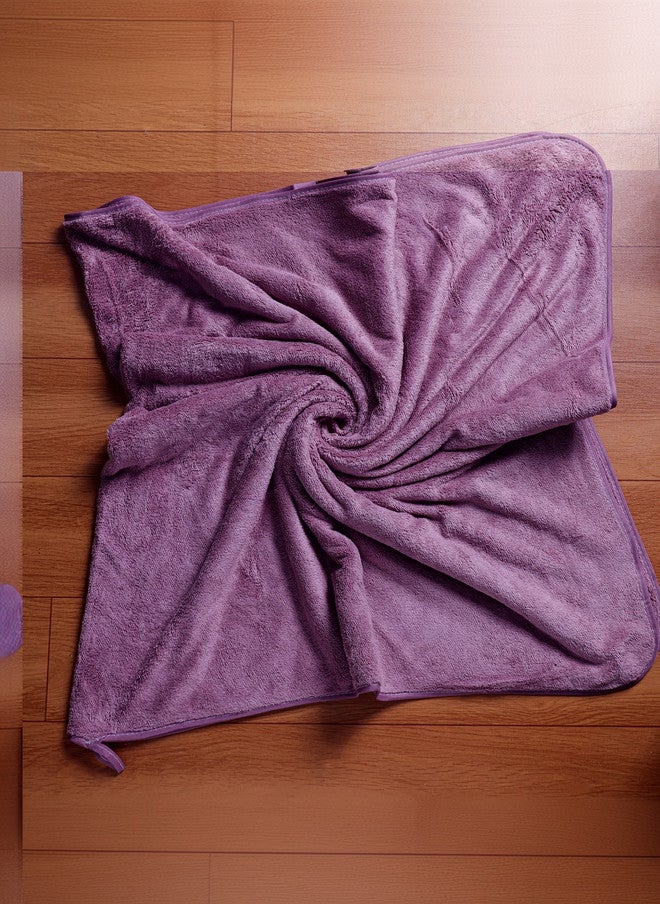 Fezora Green & Mauve 3-Piece 450 GSM Bath Towel Set - Image 5