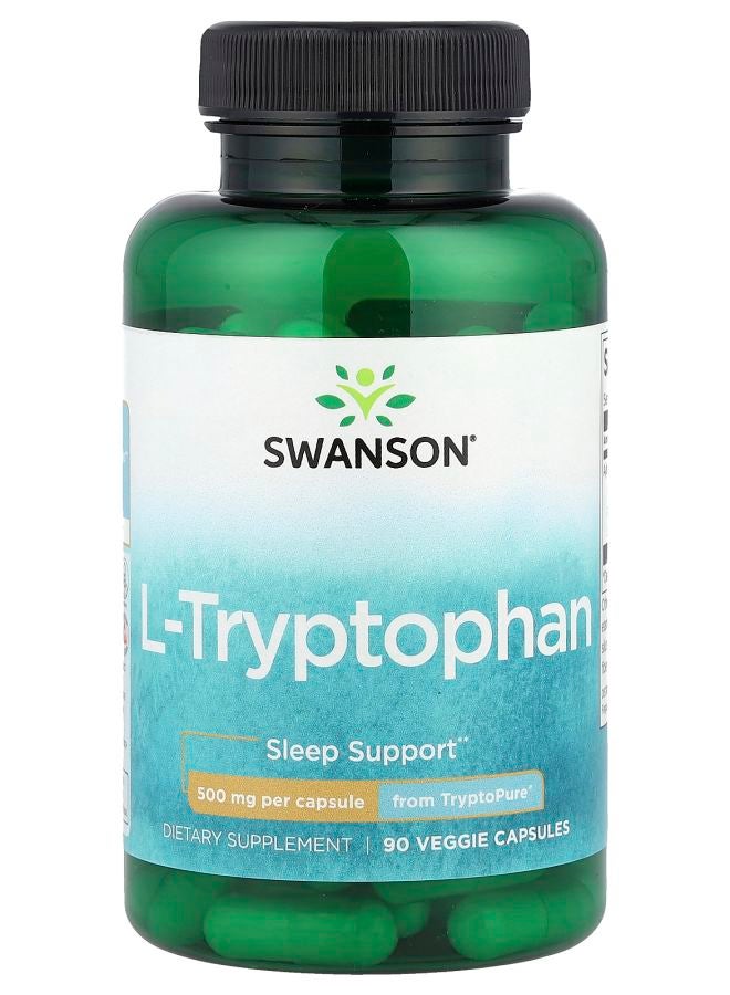 SWANSON L-Tryptophan 500 mg 90 Veggie Capsules - Image 1