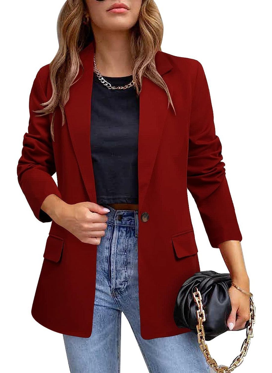 Generic 2024 Autumn Winter Tailored Blazer for Women White  - Image 4