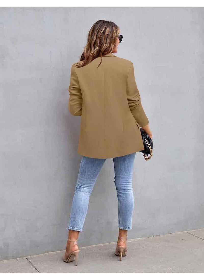 Generic 2024 Autumn Winter Tailored Blazer for Women White  - Image 5