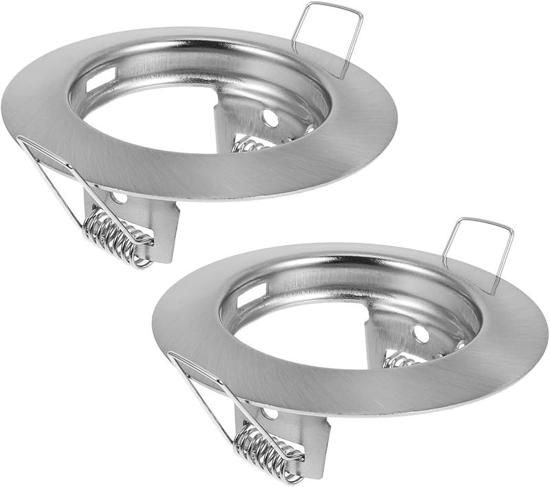 2pcs Recessed Spotlight Mounting Bracket Trim Ring Frame Easy Bulb Replacement - Image 1