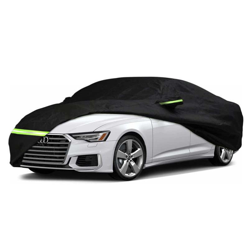 YIXIN Waterproof 210T Car Covers for 20042024 Audi A6S6Fit 100 Waterproof with Windproof Strap  Single Door Zipper for 20042024 Audi A6S6