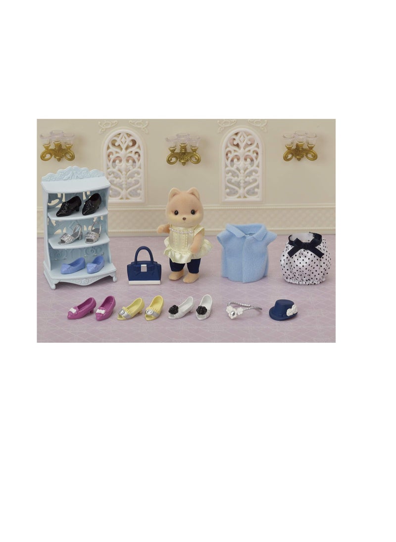 Sylvanian Families - Fashion Play Set - Shoe Shop Collection with Fashionable Doll Clothing and Accessories - Image 1
