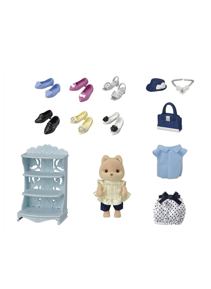 Sylvanian Families - Fashion Play Set - Shoe Shop Collection with Fashionable Doll Clothing and Accessories - Image 1