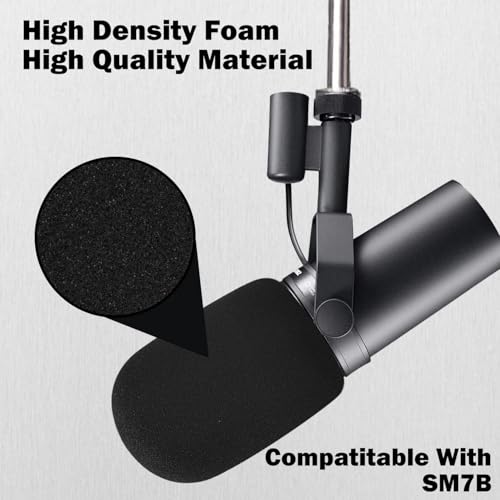 Boseen Microphone Cover for SM7B, Mic Cover Foam Microphone Windscreen Compatitable with SM7B Professional Mic Foam for SM7B Recording Condenser Microphones - Image 3