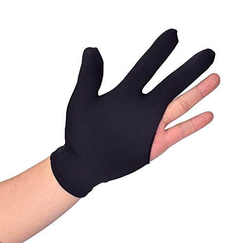 JBB Snooker Pool Billiard Glove Black - 2 Pcs - Image 3