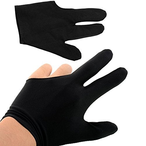 JBB Snooker Pool Billiard Glove Black - 2 Pcs - Image 2