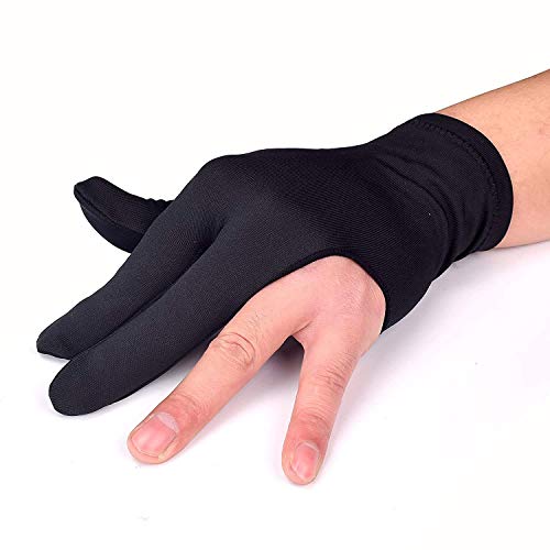 JBB Snooker Pool Billiard Glove Black - 2 Pcs - Image 4