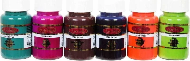Artebella ABSTİ002 Transparent Silk Dye 50 cc Set of 6 - 2