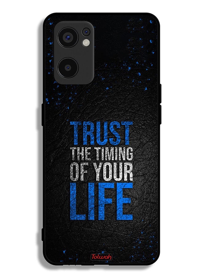 Tolwak Oppo Reno7 SE 5G Protective Case Cover Trust The Timing Of Your Life  - Image 2