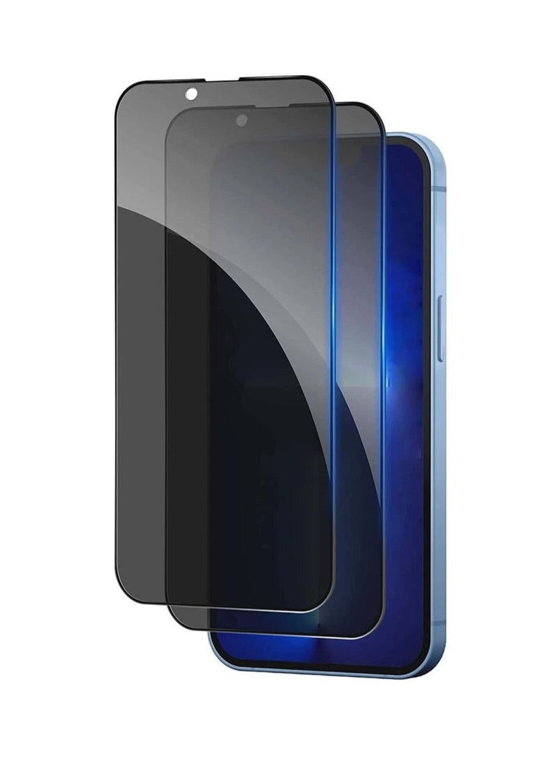 Raxoom [2-Pack] Privacy Screen Protector for iPhone 15 Pro Max (6.69inch),Edge to Edge Protection Full Cover Private Anti-Spy Case-Friendly Curved - Image 1