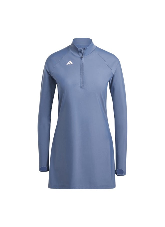 Adidas adidas 3S Ls Swim Top Blue Swim Tops 4  - Image 2