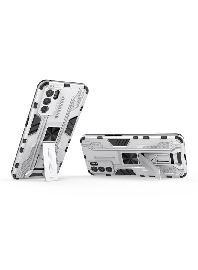 اس-توب جراب لهاتف OPPO Reno6 Pro 5G Supersonic PC + جراب واقٍ مقاوم للصدمات من مادة TPU مع حامل - Image 5