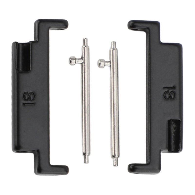 Ymiko Metal Watch Band Adapter Stainless Steel Connection Adapter Replacement for Smartwatches with 1822mm Connectors 1 Pair - Image 3