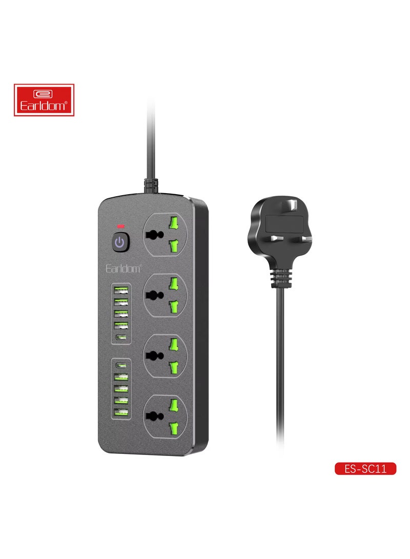 أيرلدوم Earldom المملكة المتحدة الاتحاد الأوروبي التوصيل 3000 واط تمديد المقبس مع زيادة التيار حماية قطاع الطاقة الشحن السريع شاحن USB ومحول الهاتف اللوحي - Image 1