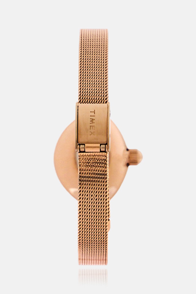 TIMEX Women T TW2R94300 Stainless Steel Watch 24 mm, Rose Gold - Image 4