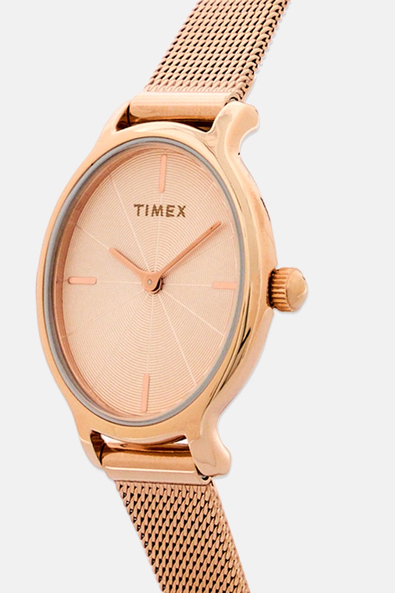 TIMEX Women T TW2R94300 Stainless Steel Watch 24 mm, Rose Gold - Image 2