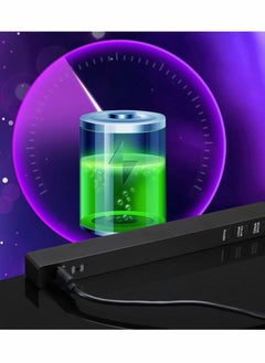 Y&D RGB Sound Control Light, 2 Pcs Rechargeable Voice-Activated Pickup Rhythm Creative Colorful LED Ambient 32 Bit Music for Car Laptop Party Outdoor Gaming  - Image 4