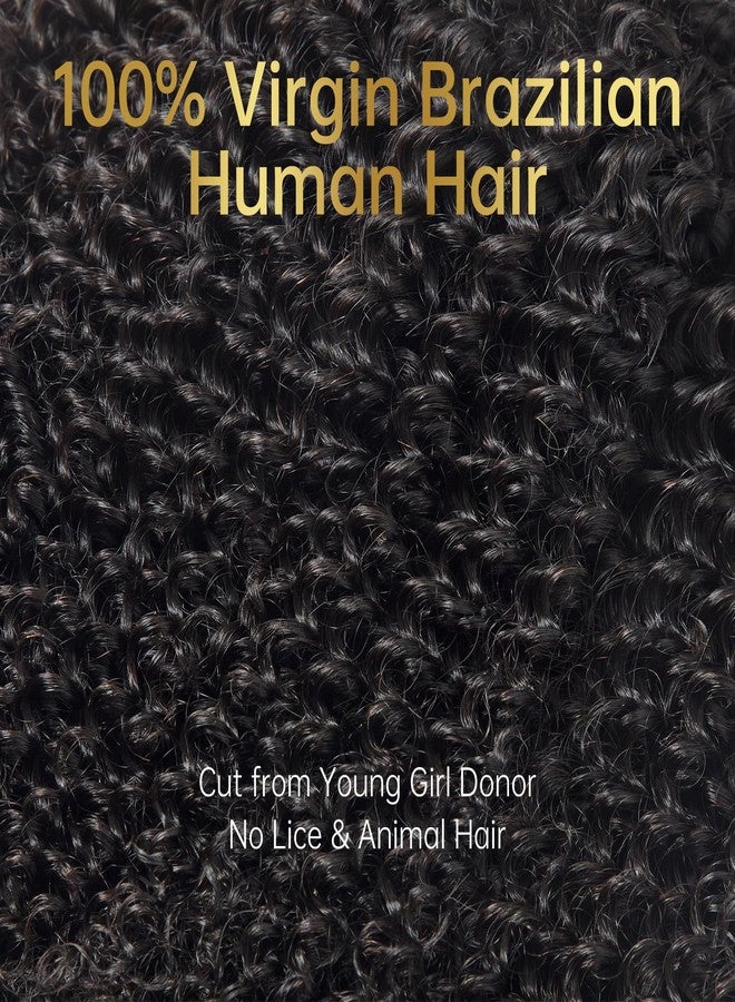 WEQUEEN Kinky Curly Human Hair Bundles 3c/4a 100% Virgin Brazilian Kinkycurly 3 Bundles 16 18 20 Inch Natural Look Quick Weave Human Hair - Image 4