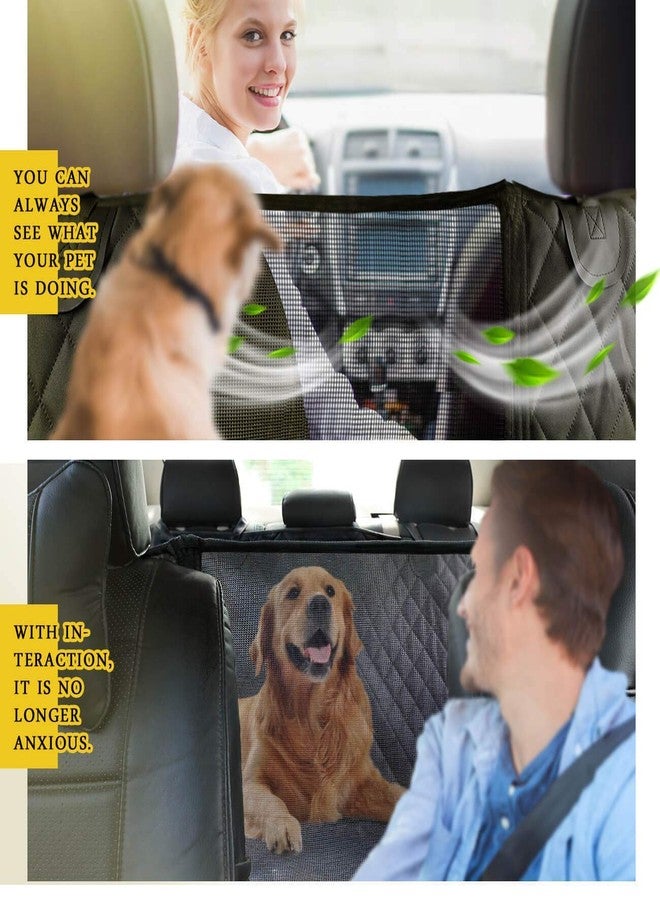 KOZI PET Water Proof Technology Tafta Black Fabric Car Seat Cover for Dog/Cat for Hatchback Cars (Black) - Image 2