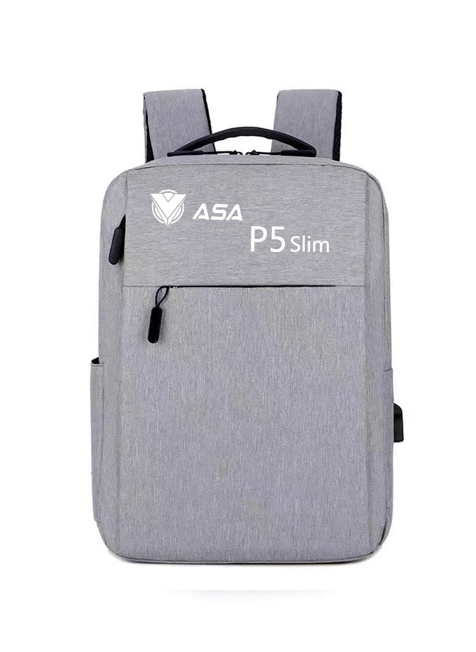 أيه أس أيه - حقيبة حمل لجهاز PS5 Slim Edition، حقيبة تخزين على الظهر لحماية جهاز PS5 Slim، وحدات التحكم، القاعدة والملحقات، مقاومة للصدمات، ومقاومة للماء والخدش - Image 1