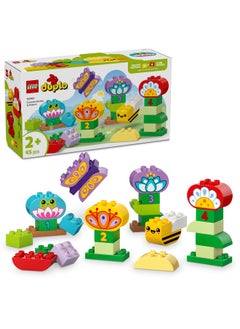 LEGO DUPLO Creative Garden & Flowers Stacking Toy, Montessori Set Inspires Imaginative Play for 2 Plus Year Old Toddlers, Boys & Girls, Educational Set for Developing Fine Motor Skills 10444 (45 pieces)  - Image 1