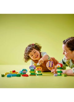 LEGO DUPLO Creative Garden & Flowers Stacking Toy, Montessori Set Inspires Imaginative Play for 2 Plus Year Old Toddlers, Boys & Girls, Educational Set for Developing Fine Motor Skills 10444 (45 pieces)  - Image 3