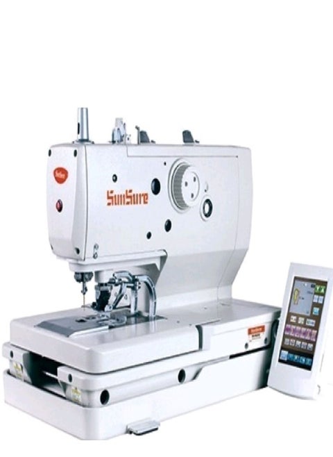High-speed computer eyelet buttonholer sewing machine