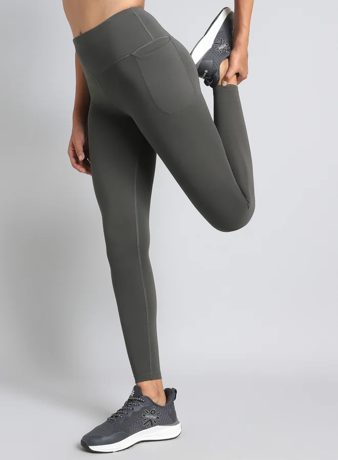 كالت بنطلون ليجنز نسائي رمادي داكن للتدريب طوال اليوم