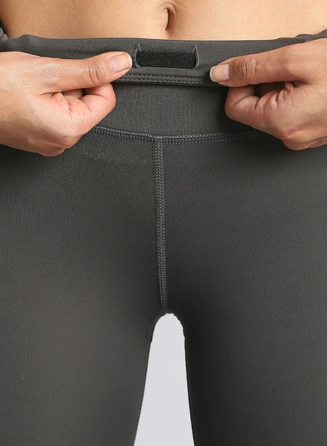 كالت بنطلون ليجنز نسائي رمادي داكن للتدريب طوال اليوم