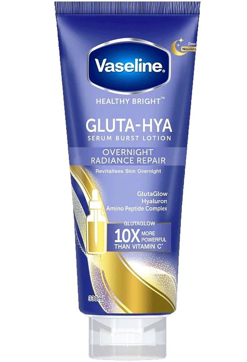 فازلين سيريوم جلوتا-هيا لوشن إصلاح الإشراق طوال الليل 330 مل - Image 1