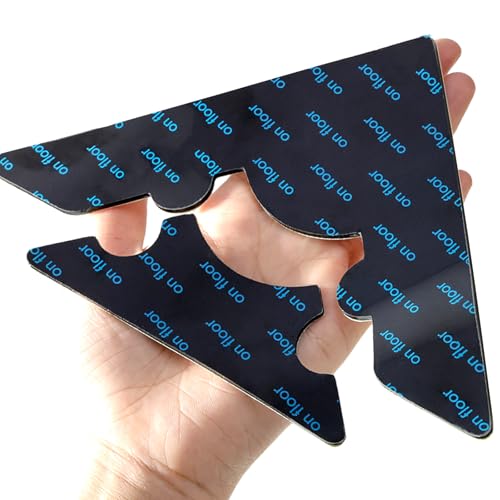 Tikfoam Rug Non Slip Grippers, Reusable Rug Tape, No Damaging for Floor, Carpet Corner Stickers for Hardwood Floors and Tiles, Strong Hold Carpet Gripper for Area Rugs, 24Pcs - Image 1