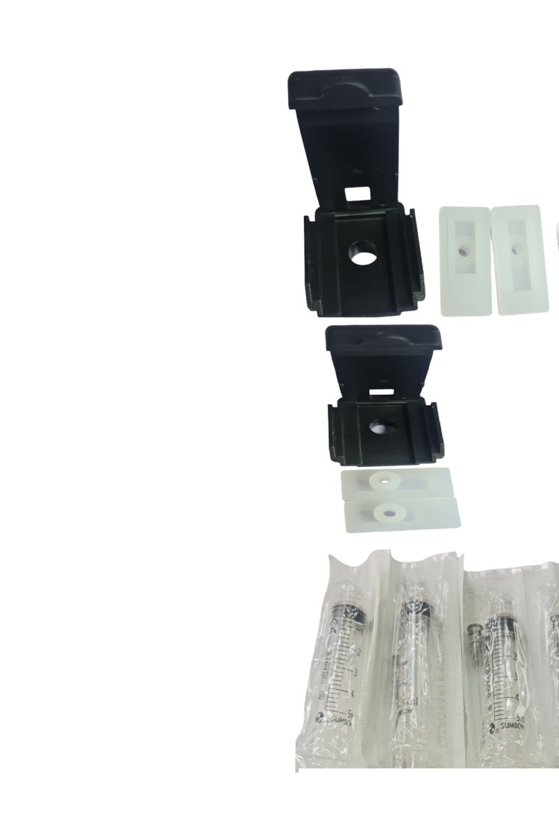 Ink Refill rubber kit for hp canon epson Black & Color Ink Cartridge with & Cartridge Head Cleaning.Four syringes for refilling different colours.  - Image 2