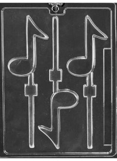 Grandmama's Goodies J005 Musical Note Lollipop Sucker Chocolate Candy Mold With Exclusive Molding Instructions  - Image 1