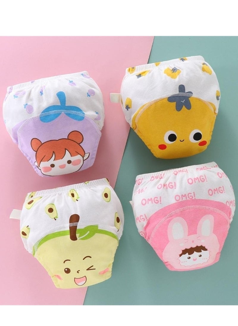 Loquat 4Pcs Baby Potty Gauze Training Pants 