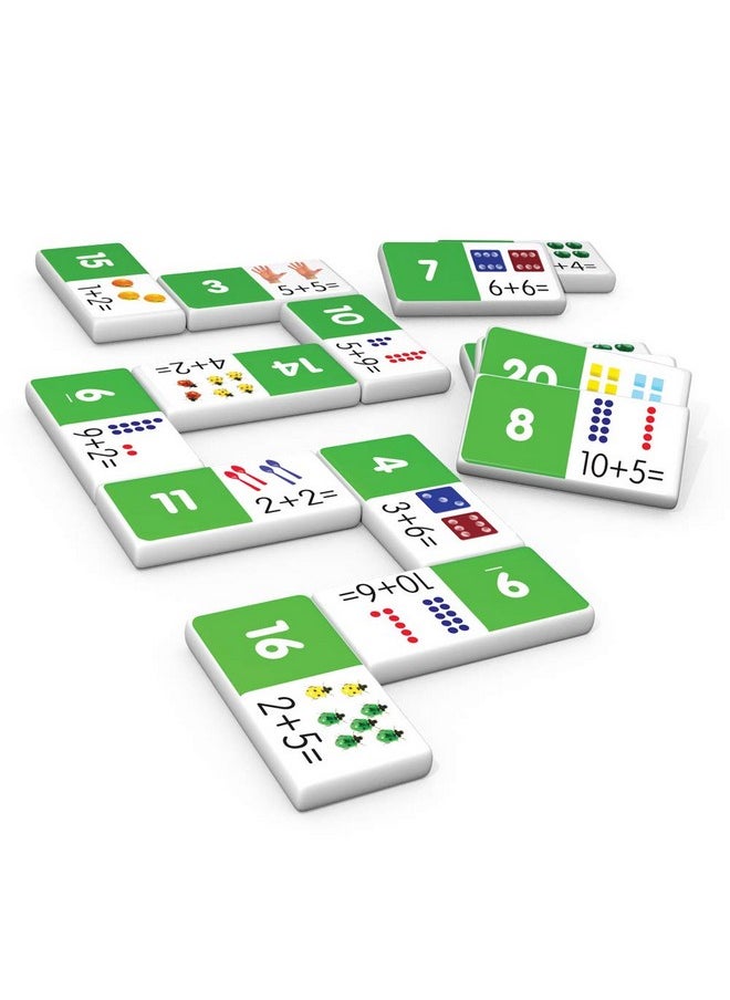 Junior Learning Junior Learning JL481 Addition Dominoes, Multi 7.8 H x 4.7 L x 1.5 W,White  - Image 5