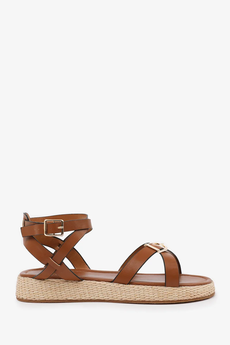 ويرز ذات فروم 'Sofia' Wide Fit Cross Over Buckle Strap Sandals